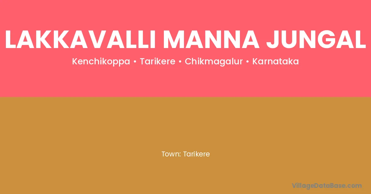Lakkavalli Manna Jungal